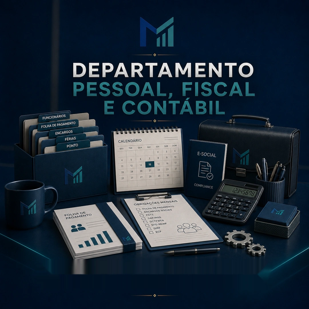 Arte do serviço Departamento Pessoal, Fiscal e Contábil
